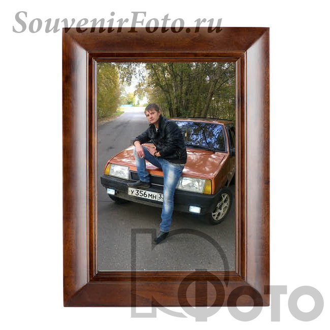 Фоторамка Хофманн, Мод. 918, 10х15 см. Натуральное красное дерево