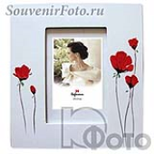 Фоторамка Хофманн (Hofmann), Мод. 2008. 10x15 Красные цветы