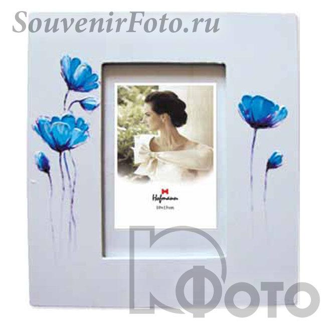 Фоторамка Хофманн (Hofmann), Мод. 2007. 10x15 Синие цветы