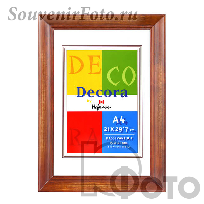 Фоторамка Хофманн, Мод. 914, 10х15 см. Натуральное красное дерево