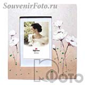 Фоторамка Хофманн (Hofmann), Мод. 2006. 10x15 Белые цветы