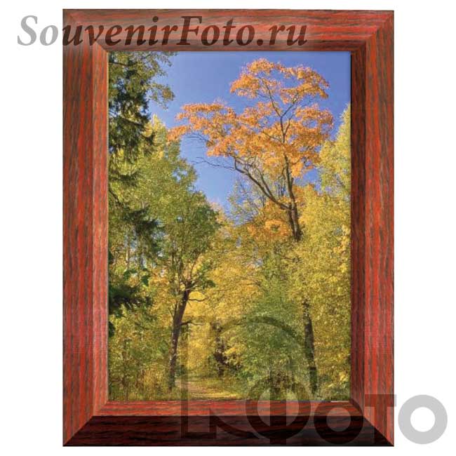 Фоторамка Хофманн, Мод. 33, 15х20 см. Красно-коричневый, махагон 